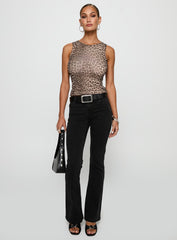 Bethany Low Rise Bootleg Jeans Washed Black