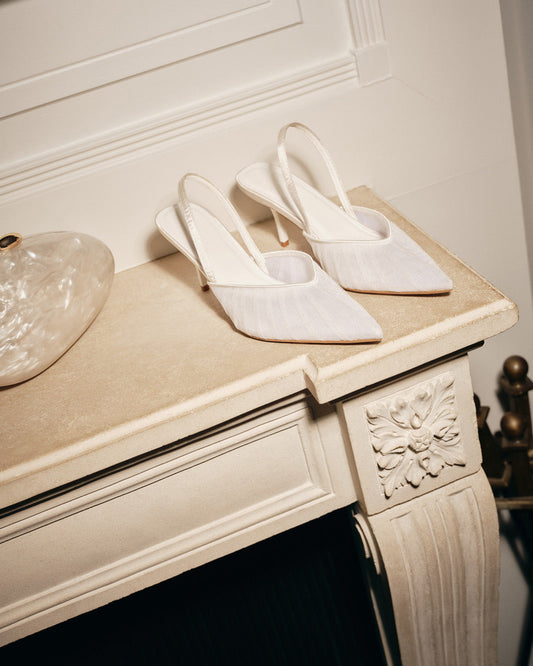 LIONEL - IVORY MESH-IVORY SATIN