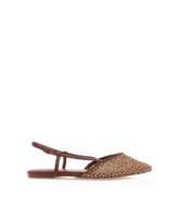 ALISON - DARK TAN-NATURAL RAFFIA