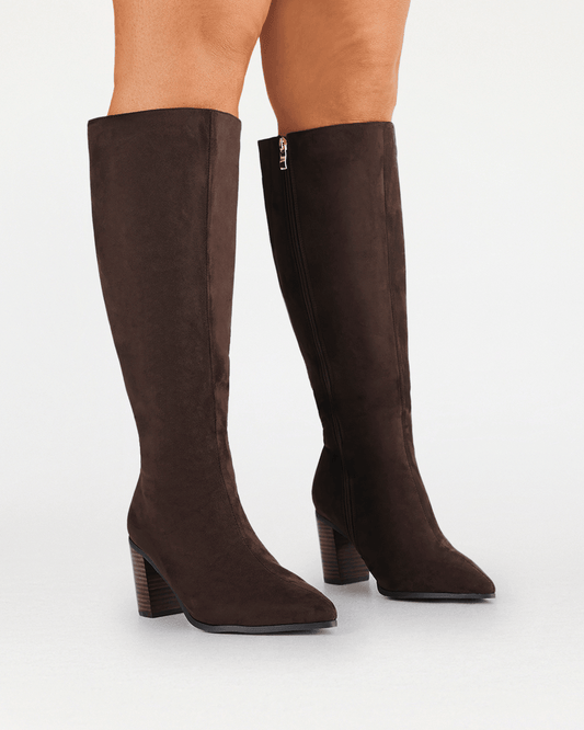 DESTINY CURVE - DARK CACAO SUEDE