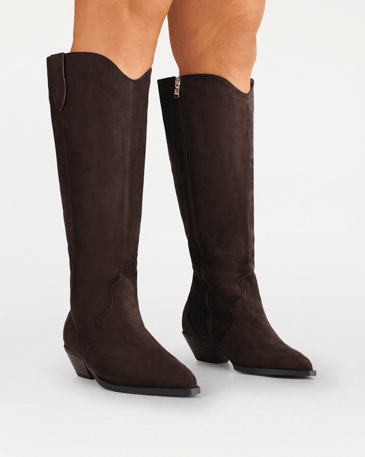 HELIX EXTENDED CURVE - DARK CACAO SUEDE