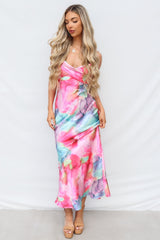 Hattie Maxi Dress - Pink Multi