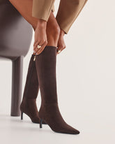 JAELYN - DARK CACAO SUEDE