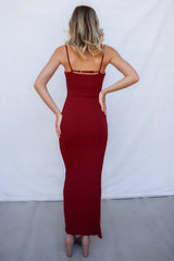 Merlot Maxi Dress - Wine