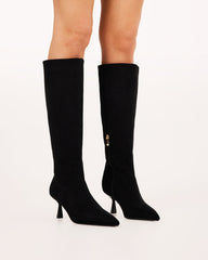PORTIE - BLACK SUEDE