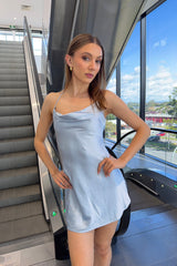Mattie Mini Dress - Blue