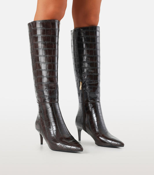 ROSELYN - CHOCOLATE CROC