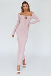 Samantha Pearl Detailing Midi Dress Blush
