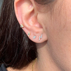 Diamond Hamsa Earring
