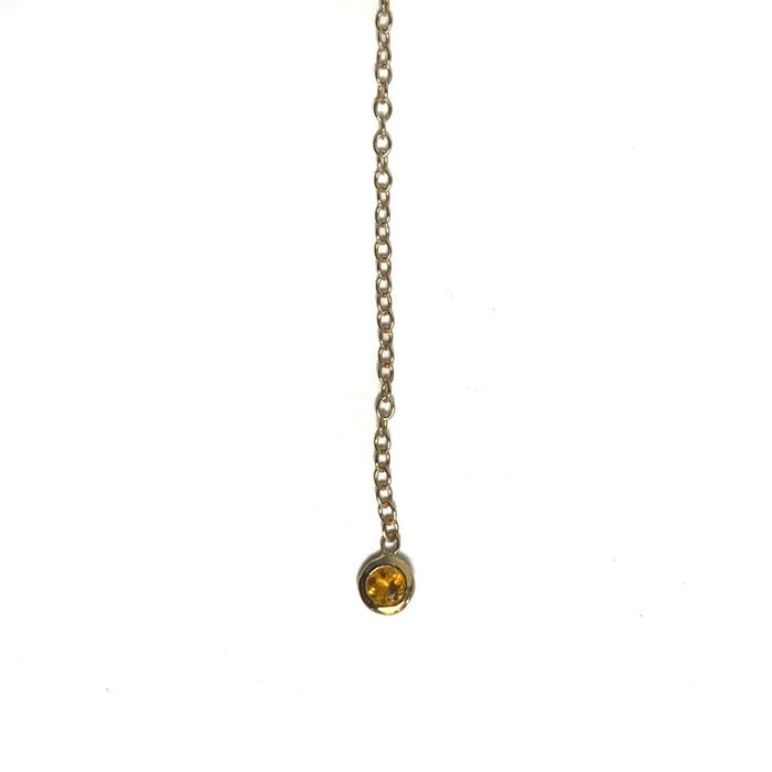 FINAL SALE 14K Gold Birthstone Threader Earring