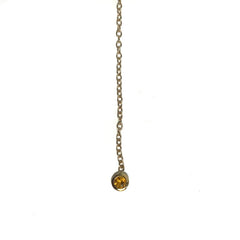 FINAL SALE 14K Gold Birthstone Threader Earring