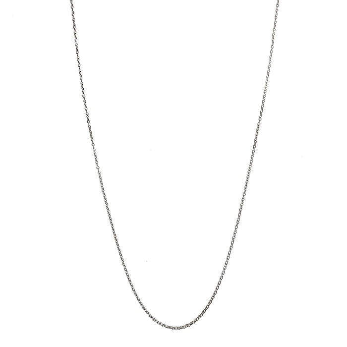 FINAL SALE 14K White Gold Cable Chain Necklace