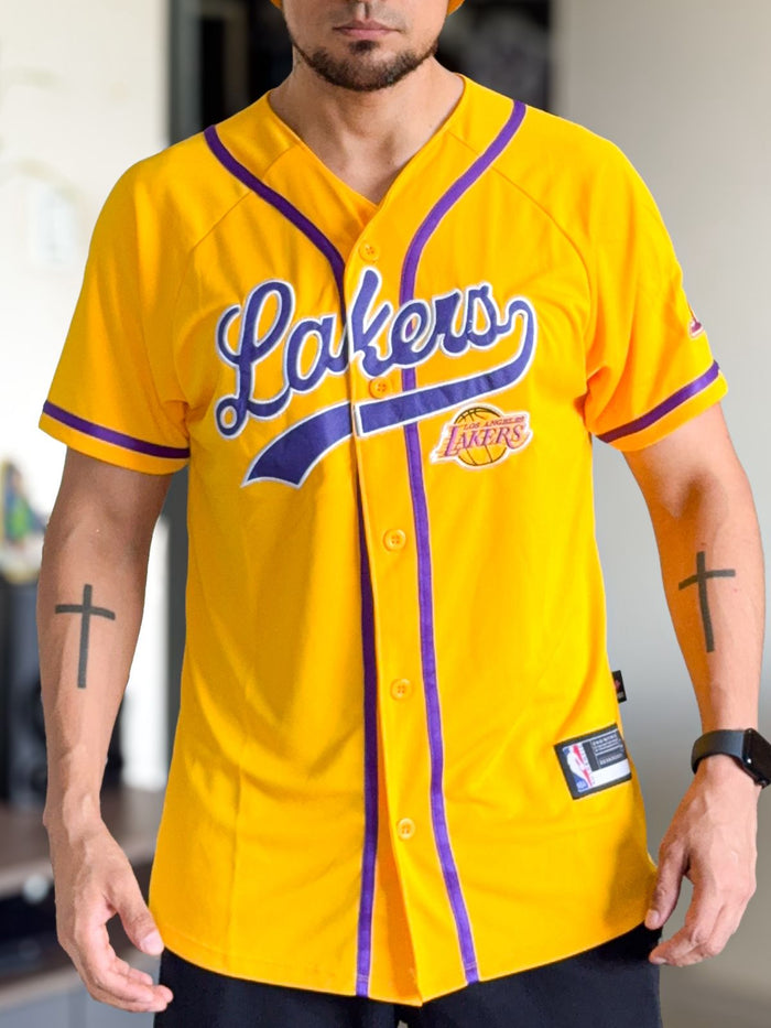 Jersey Lakers Baseball Style color Amarillo