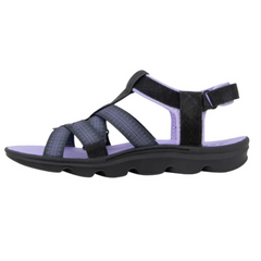Jsport Women's Adjustable Sandals Black/Purple 1769643