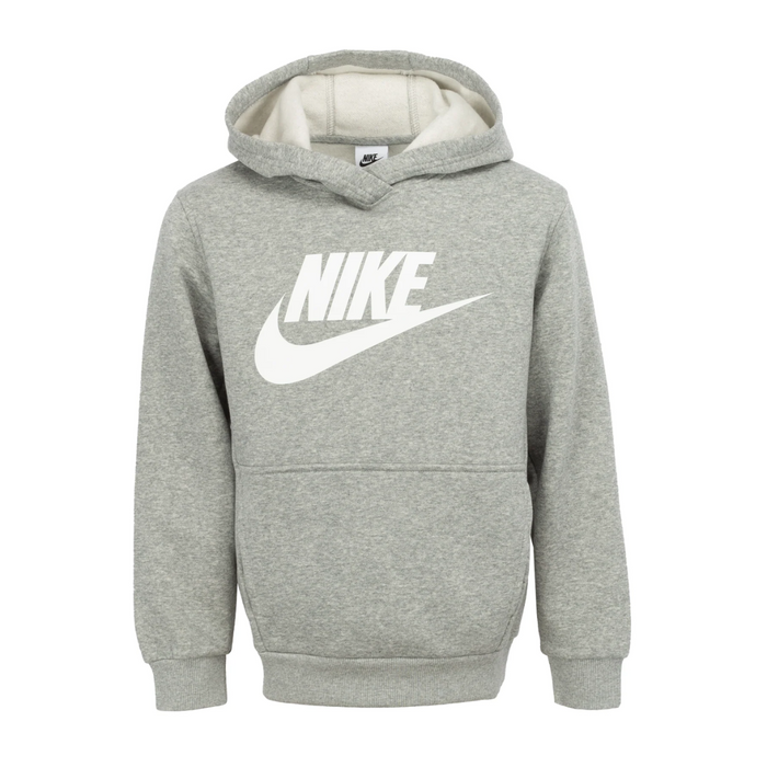 Nike Kid's Futura Pull Over Hoodie Grey - CJ7861-063