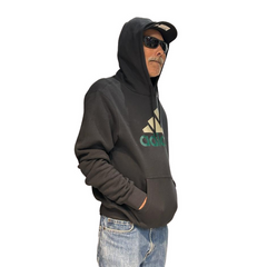 Adidas Men's 2 Tone Badge of Sport Hoodie Black JW4822