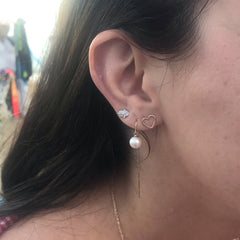 Open Heart Stud