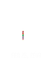 SAMPLE SALE 14K Gold Bar Rainbow Gemstone Earring
