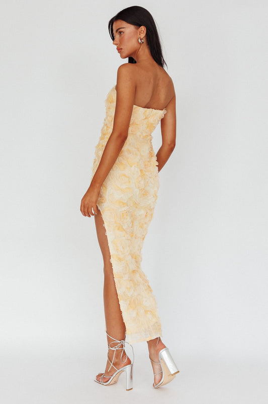In Paris Embellished Midi Dress Orange