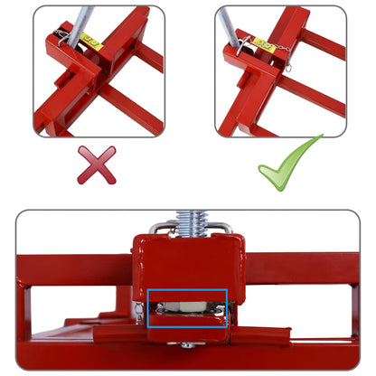 Heavy-Duty Lawn Mower Lift Jack – 880 LBS Adjustable Maintenance Lift