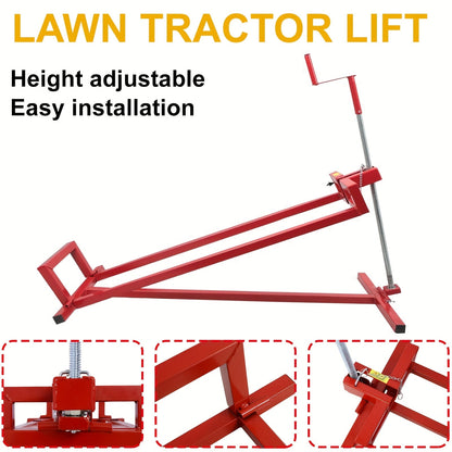 Heavy-Duty Lawn Mower Lift Jack – 880 LBS Adjustable Maintenance Lift