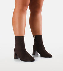 ALANIA CURVE - DARK CACAO SUEDE