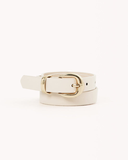 BELLA BELT - BONE-GOLD