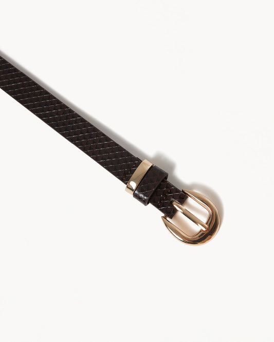 BELLA BELT - CHOCOLATE SCALE-GOLD