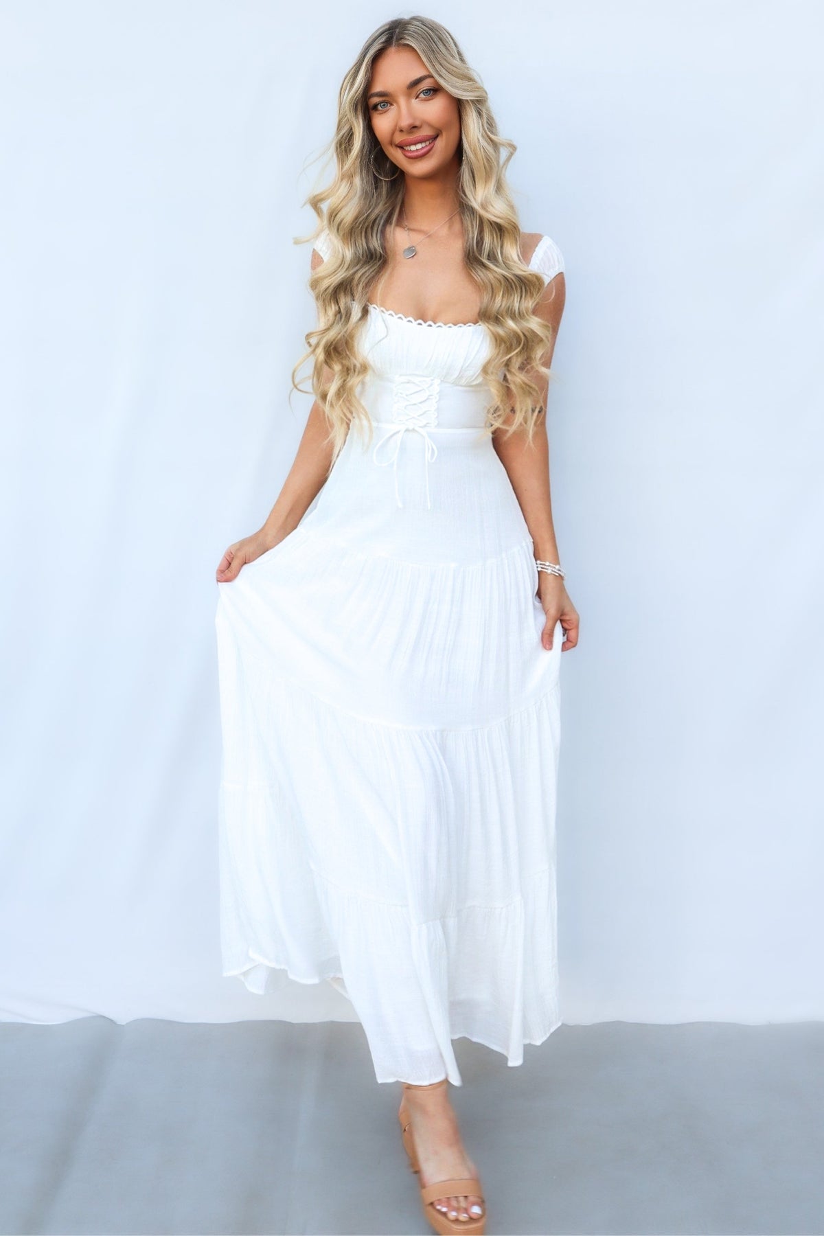 Dovie Maxi Dress - White