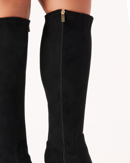 FREDDY EXTENDED CURVE - BLACK SUEDE