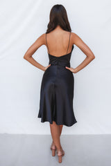 Irene Midi Dress - Black