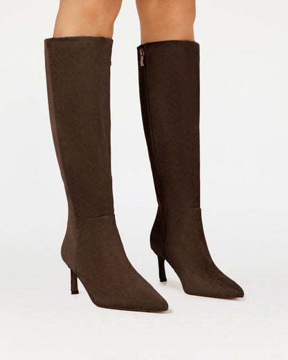 JAELYN - DARK CACAO SUEDE