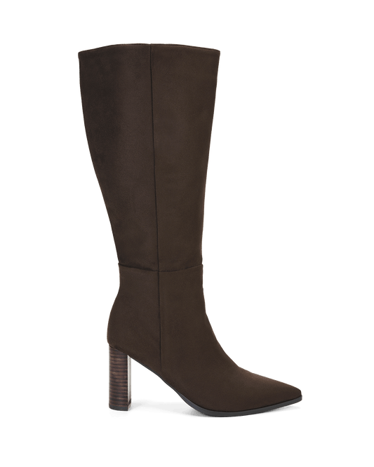 MELINA CURVE - DARK CACAO SUEDE