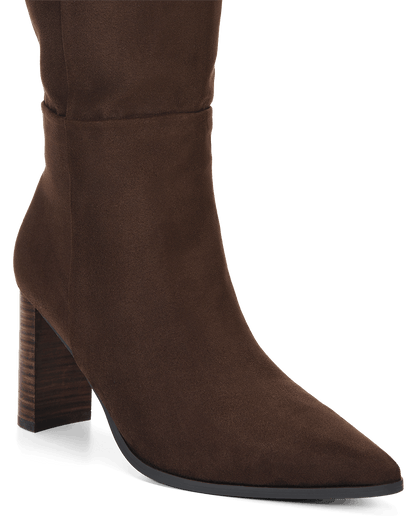 MELINA CURVE - DARK CACAO SUEDE
