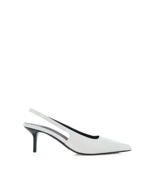 NAVEAH - WHITE PATENT CROC