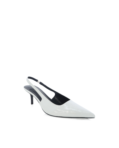 NAVEAH - WHITE PATENT CROC