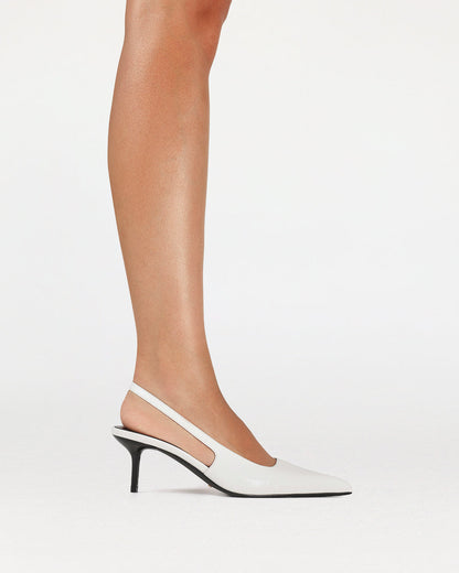 NAVEAH - WHITE PATENT CROC