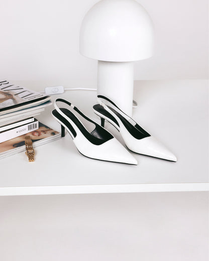 NAVEAH - WHITE PATENT CROC