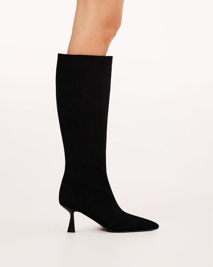 PORTIE - BLACK SUEDE