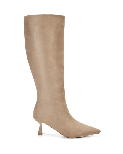 PORTIE EXTENDED CURVE - STONE SUEDE