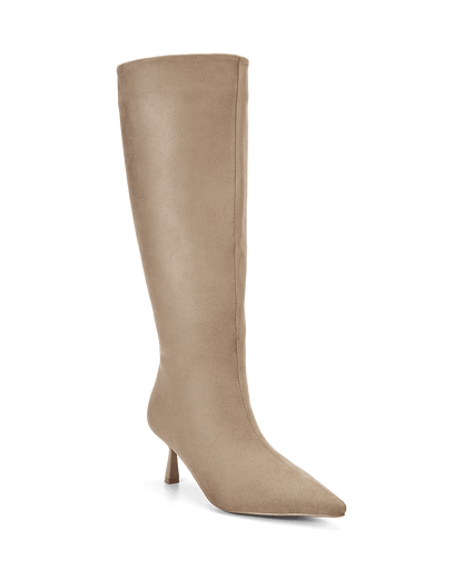 PORTIE EXTENDED CURVE - STONE SUEDE