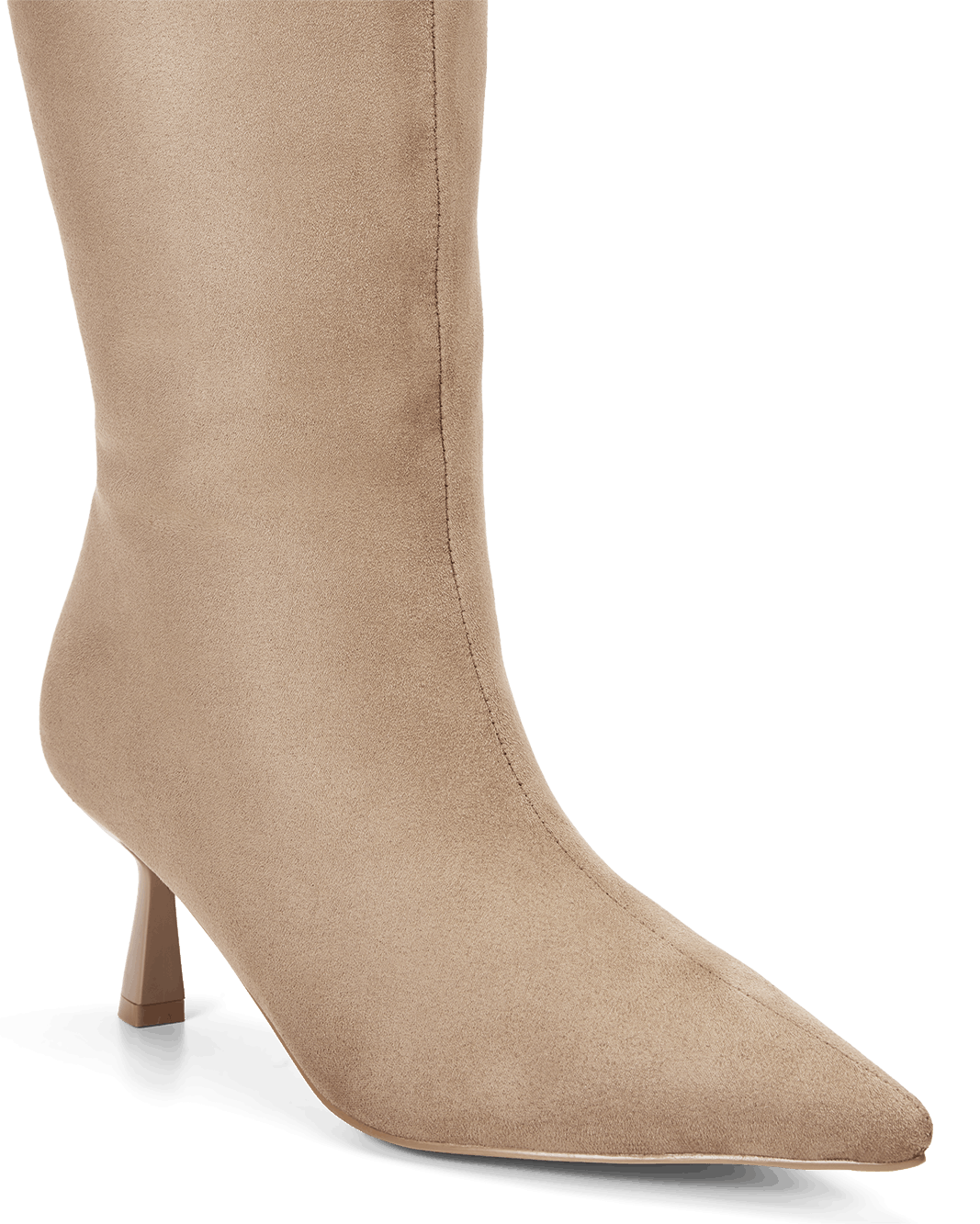 PORTIE EXTENDED CURVE - STONE SUEDE