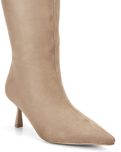PORTIE EXTENDED CURVE - STONE SUEDE