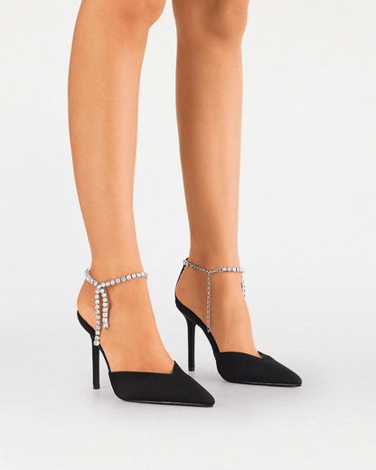 QARA - BLACK SATIN