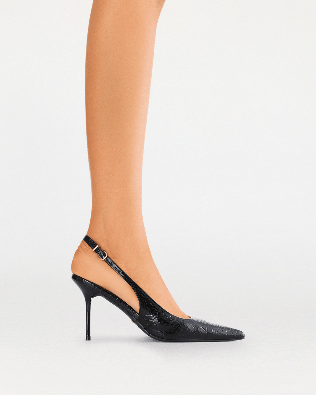 ROONEY - BLACK GLOSS CROC