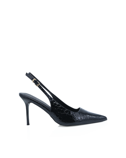 ROONEY - BLACK GLOSS CROC
