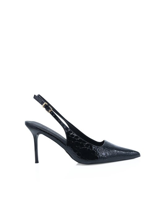 ROONEY - BLACK GLOSS CROC