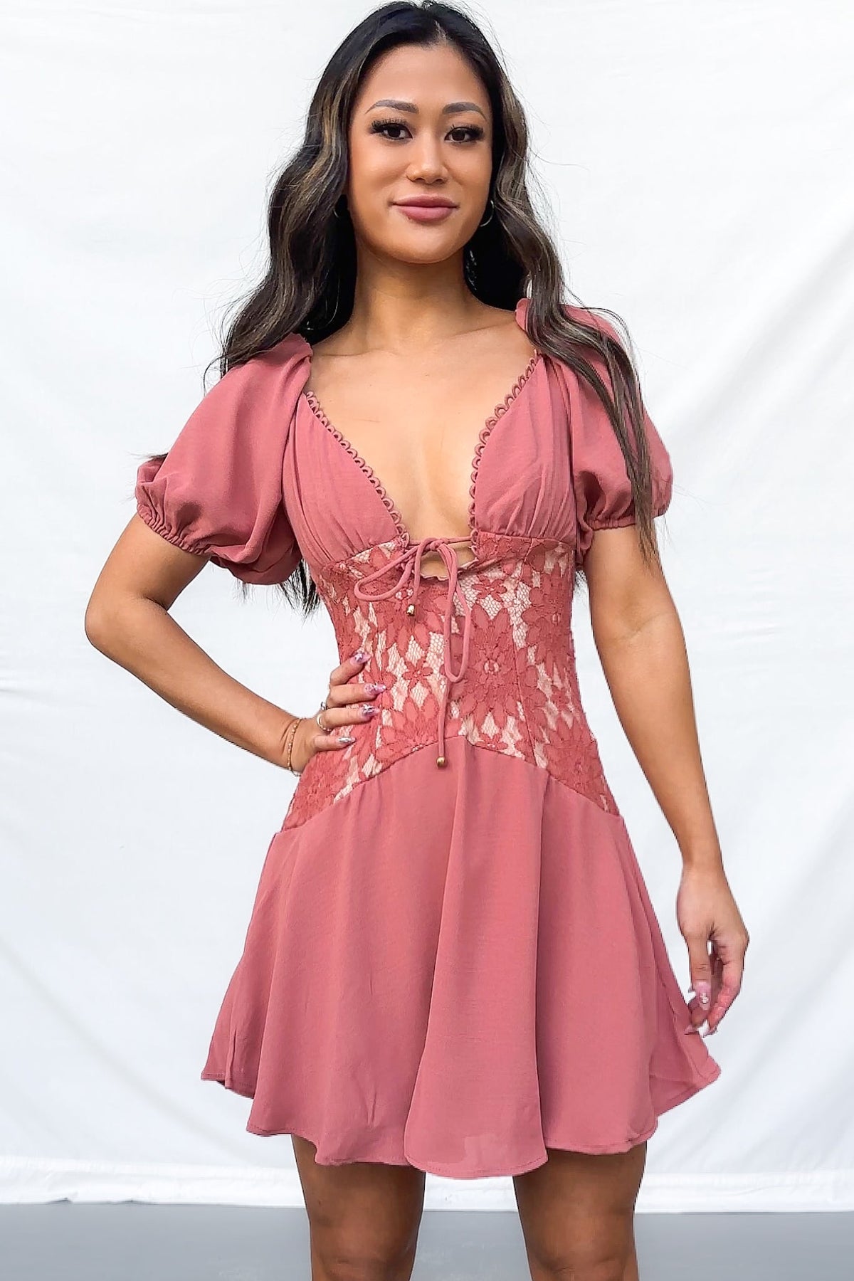 Wynn Mini Dress - Rose