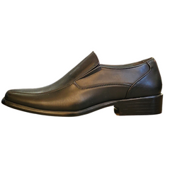 Alberto Fellini Joe Men's Black Square Toe Slip-On Dress Shoes