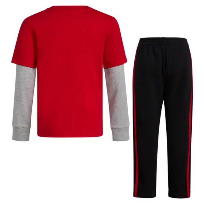 Baby Boy's 2-Piece Layered Cotton Tee Pant Set